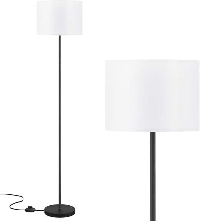 Modern Simple Design Floor Lamp with Foot Pedal Switch (Bulb Not Included)